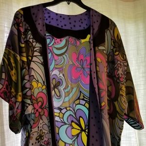 Silk wrap cardigan